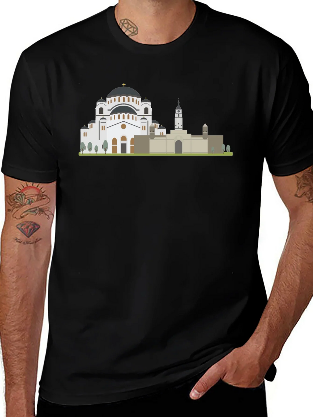Belgrade Skyline T-Shirt - Serbia Travel Souvenir product image 1