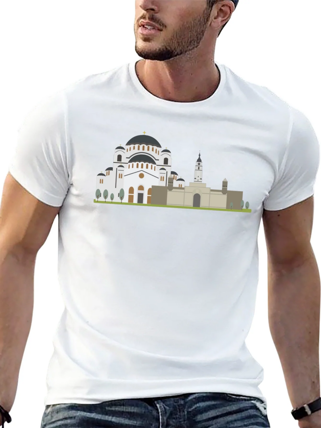 Belgrade Skyline T-Shirt - Serbia Travel Souvenir product image 4