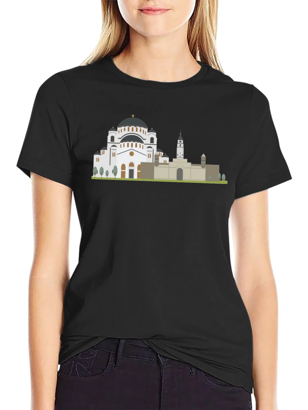 Belgrade Skyline T-Shirt - Serbia Travel Souvenir product image 5