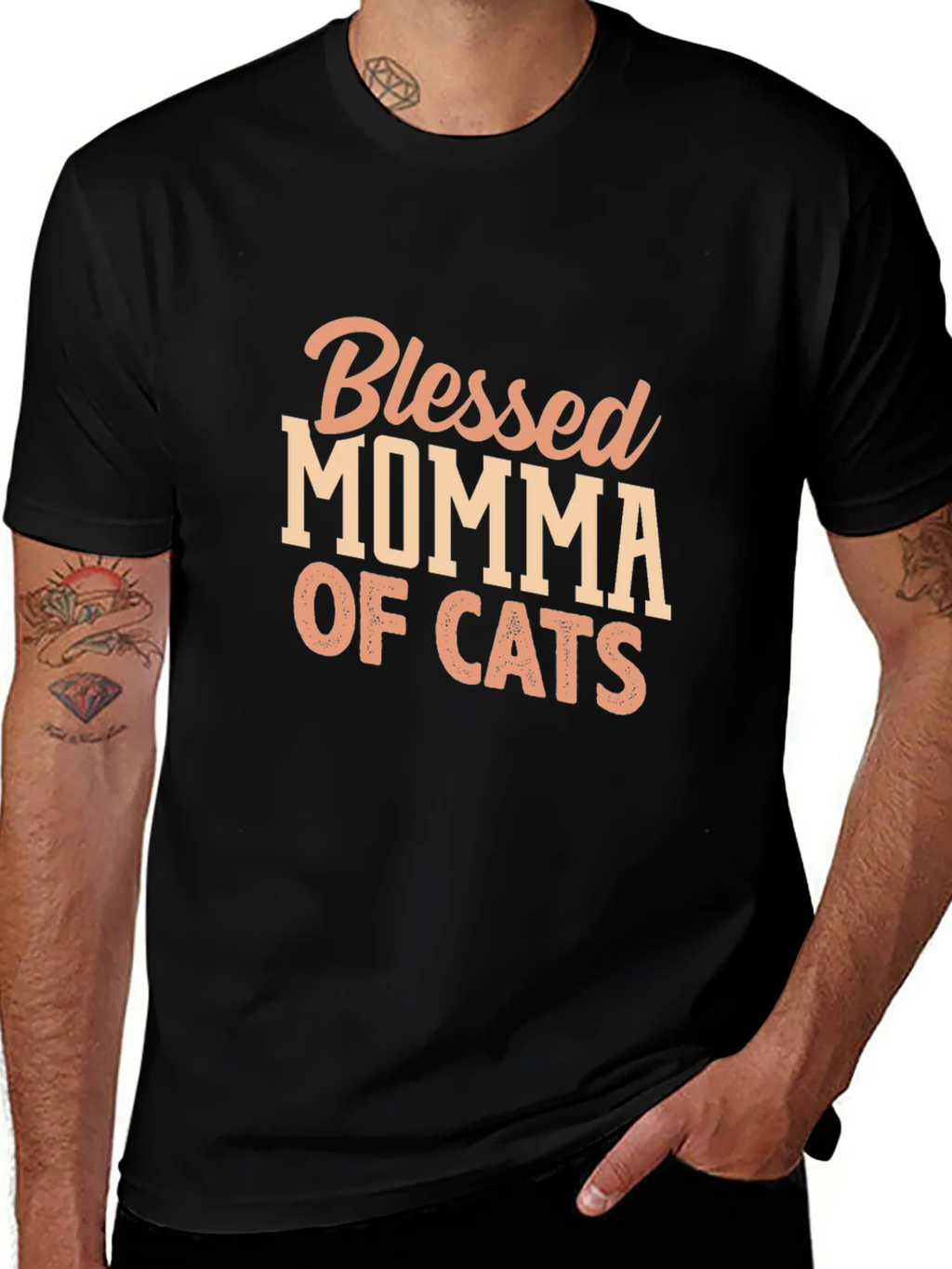 Blessed Momma of Cats T-Shirt product image 1
