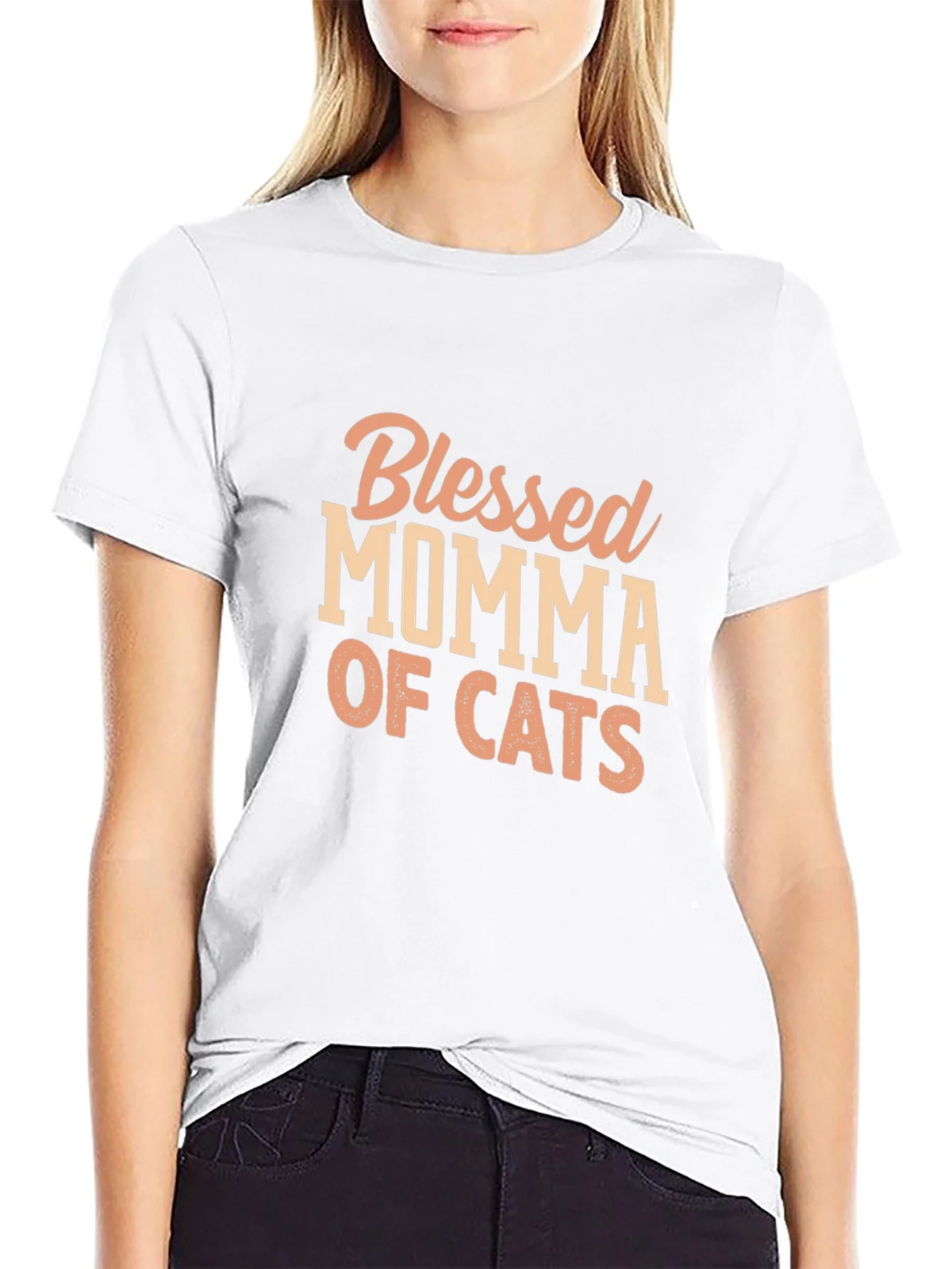 Blessed Momma of Cats T-Shirt product image 11