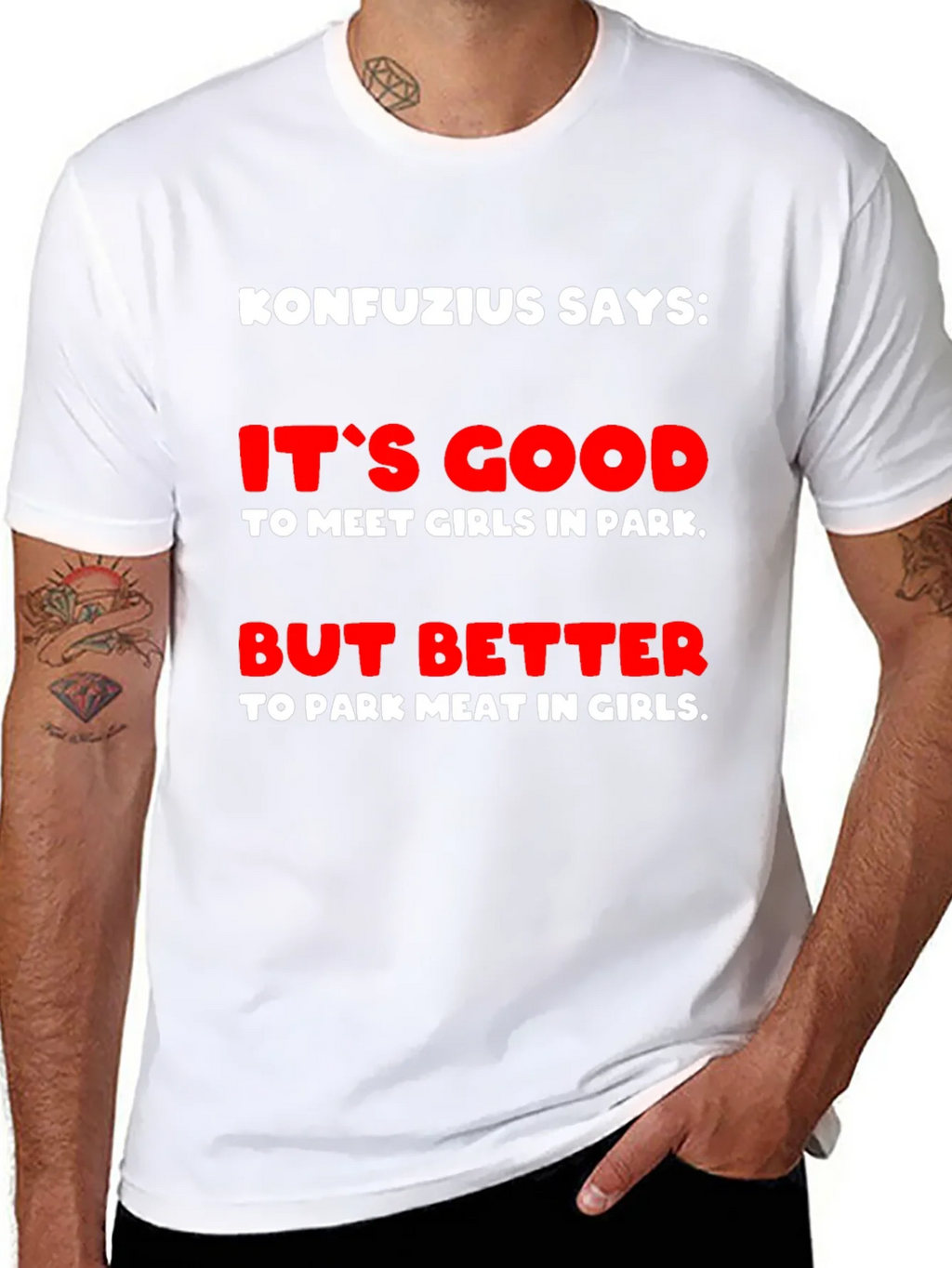 Konfucius Says Graphic T-Shirt product image 10