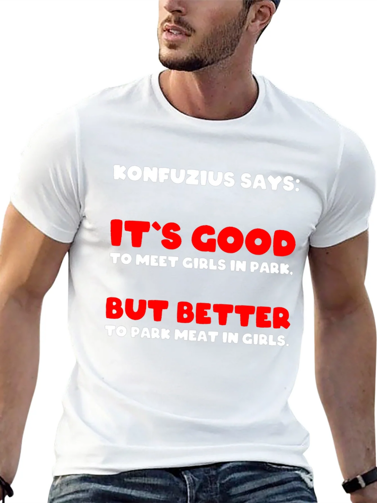 Konfucius Says Graphic T-Shirt product image 4