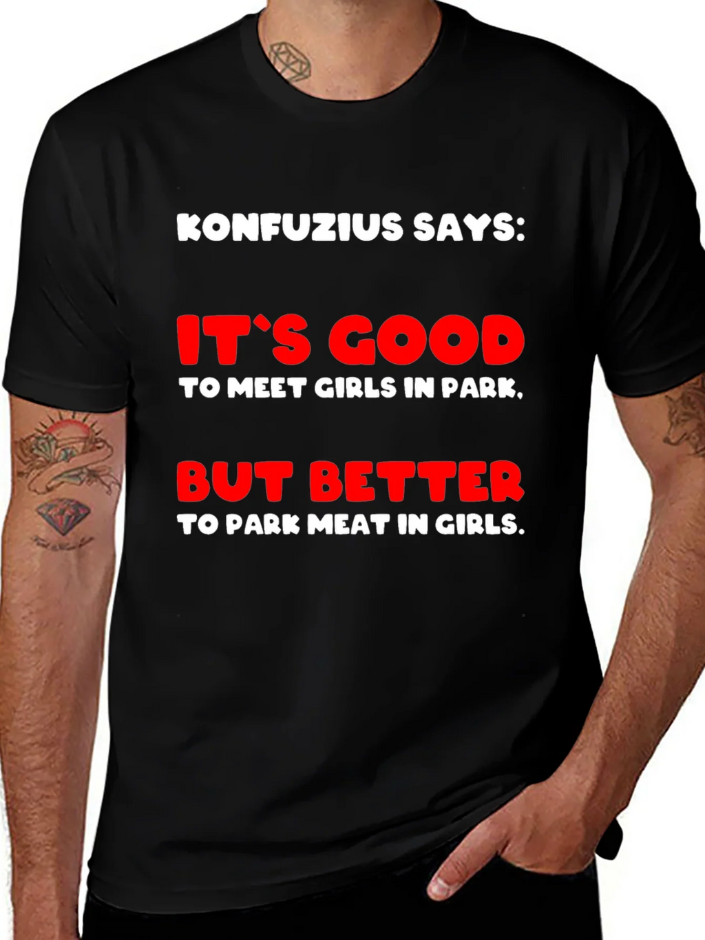 Konfucius Says Graphic T-Shirt product image 1