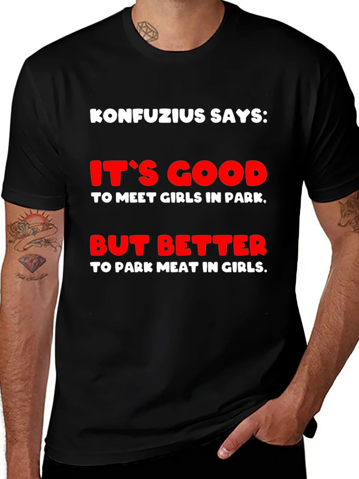 Konfucius Says Graphic T-Shirt product image 1