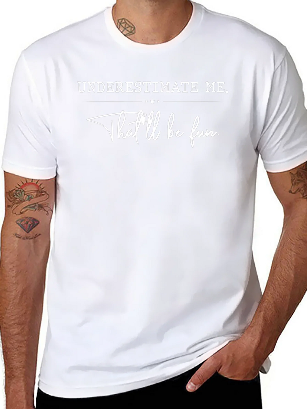 Underestimate Me Funny Graphic Tee product image 10