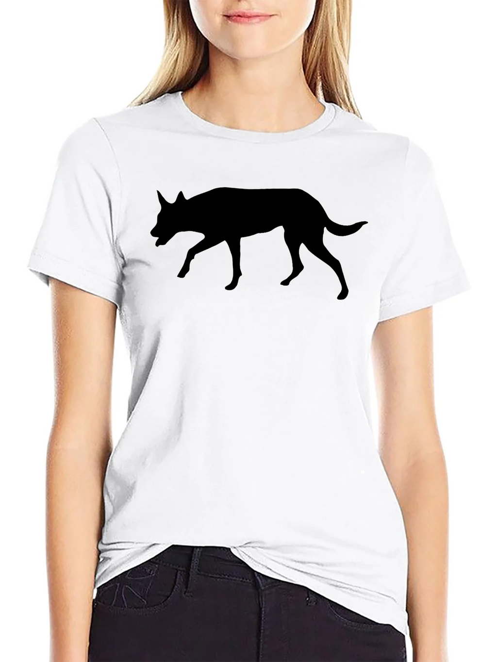 Black Dog Silhouette Graphic Tee - Unisex Casual Shirt product image 11