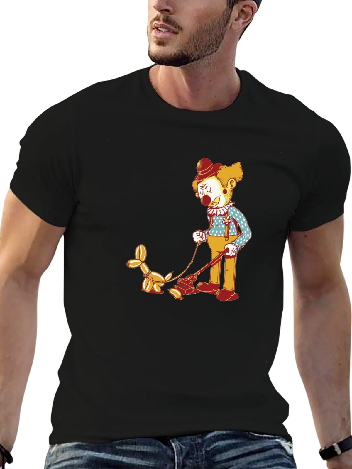 Clown Walking Balloon Dog T-Shirt product image 9