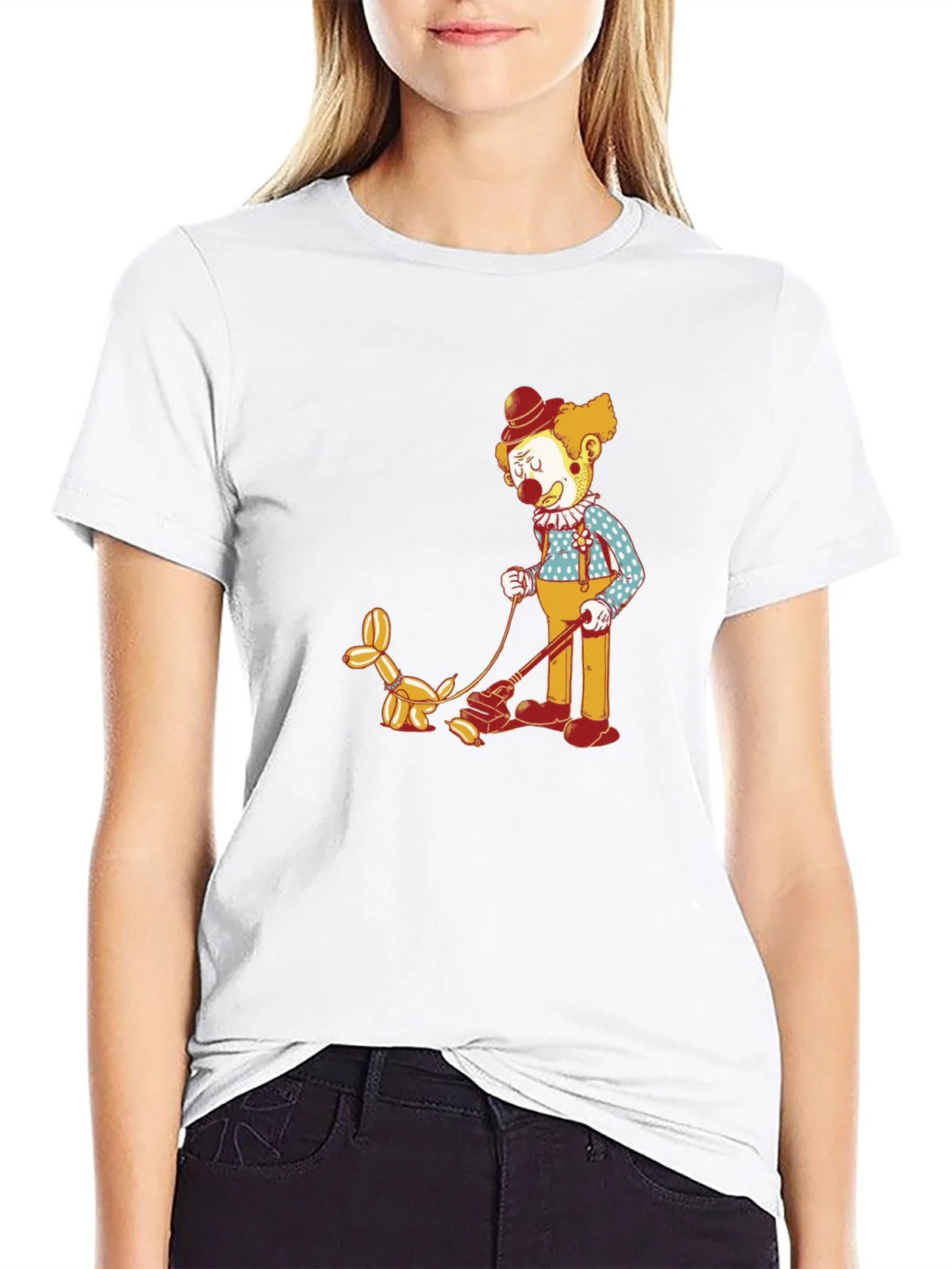 Clown Walking Balloon Dog T-Shirt product image 11