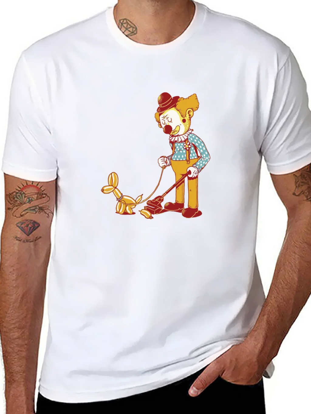 Clown Walking Balloon Dog T-Shirt product image 10