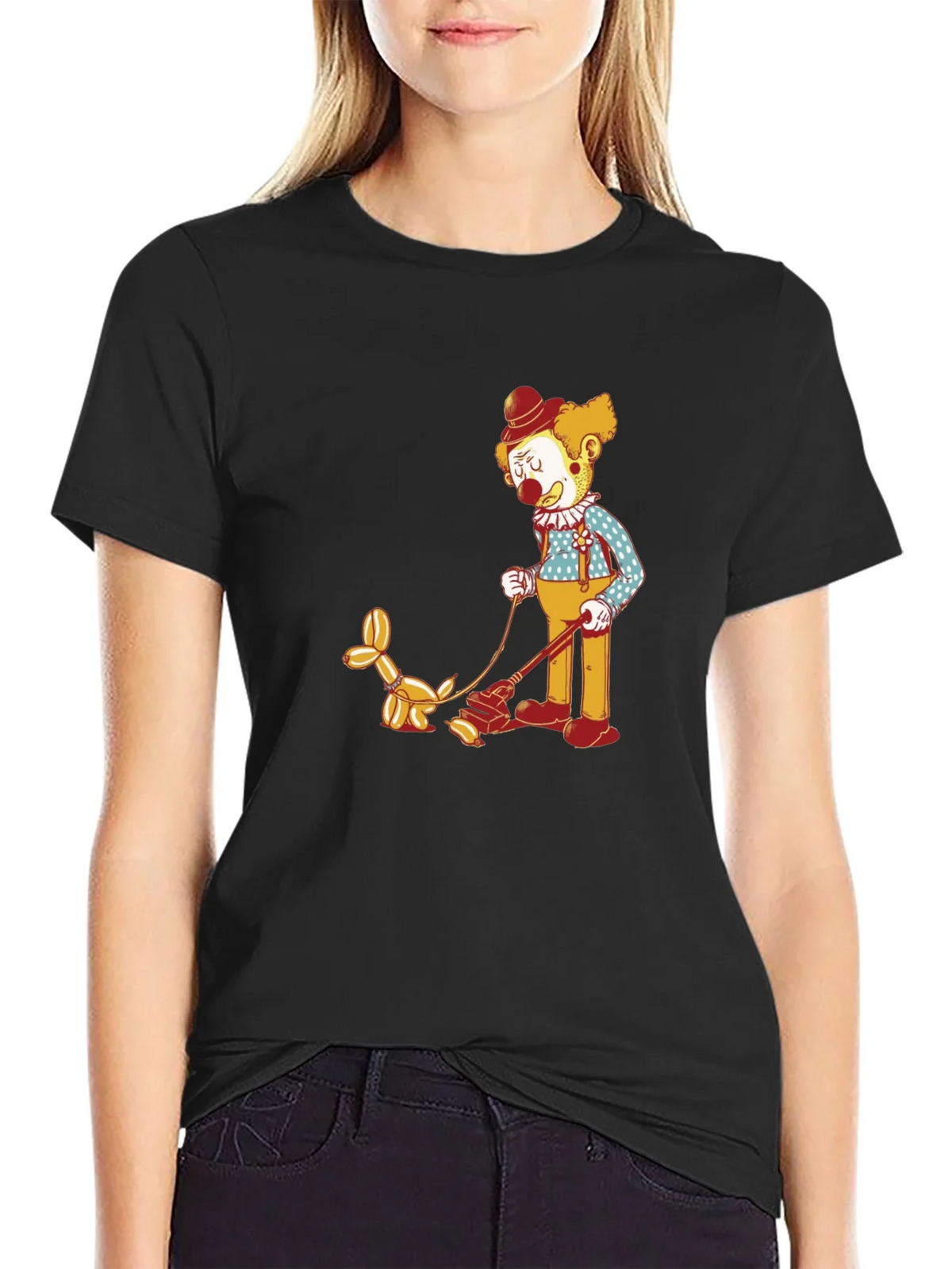 Clown Walking Balloon Dog T-Shirt product image 5