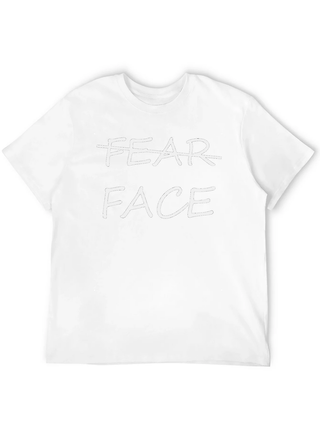 Fear Face Graphic T-Shirt - Unisex Black Tee product image 3