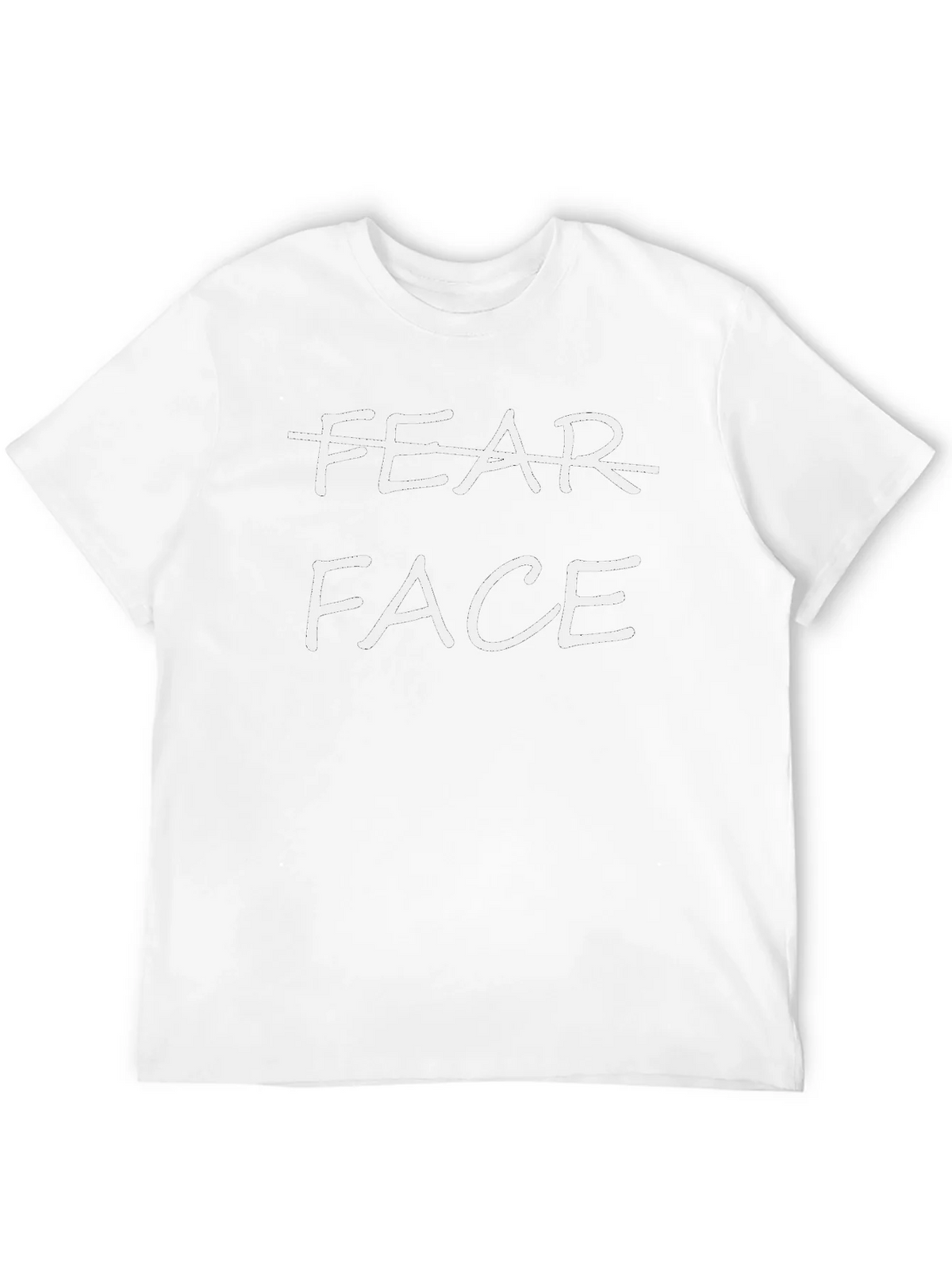 Fear Face Graphic T-Shirt - Unisex Black Tee product image 3