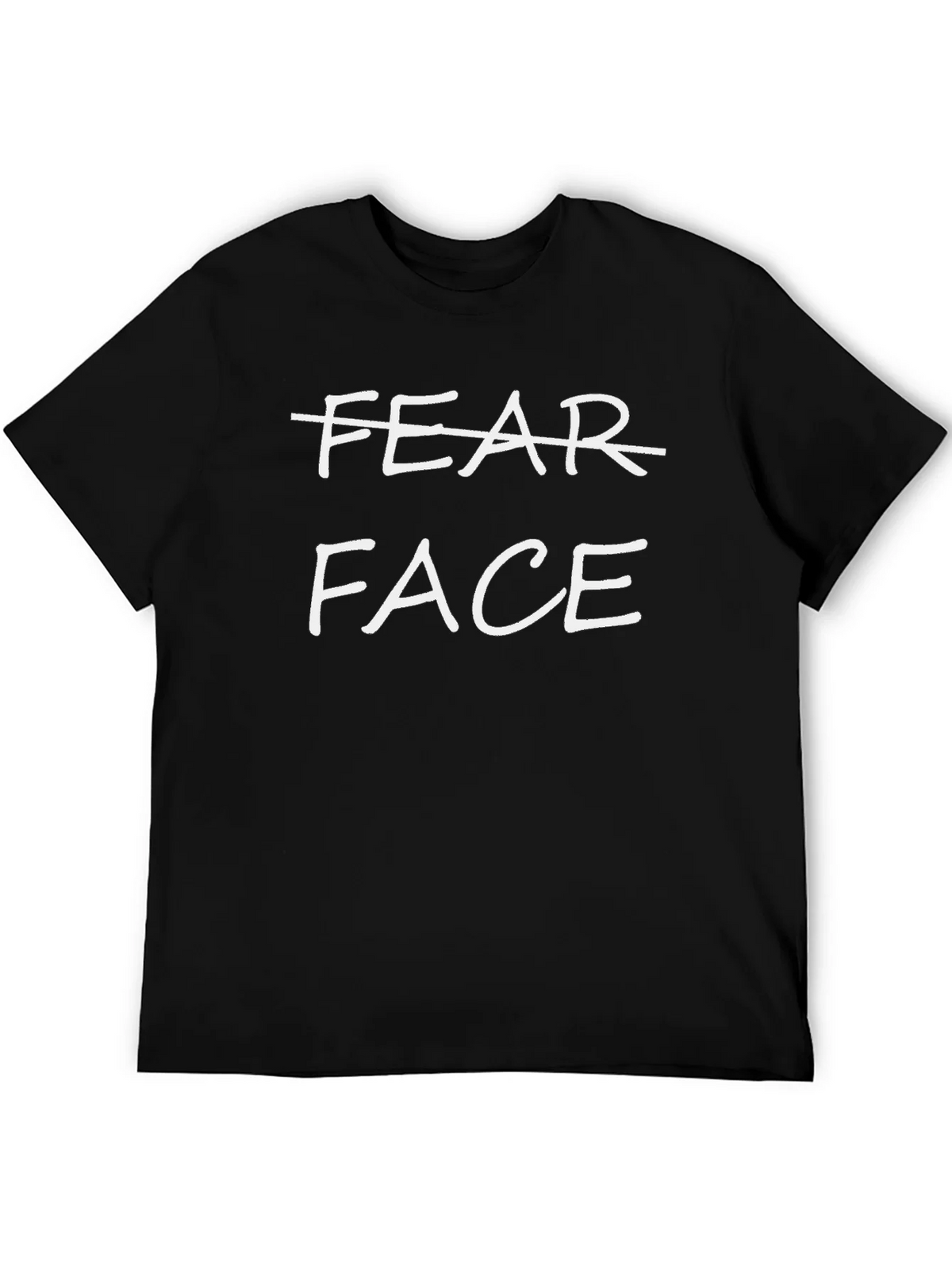 Fear Face Graphic T-Shirt - Unisex Black Tee product image 8