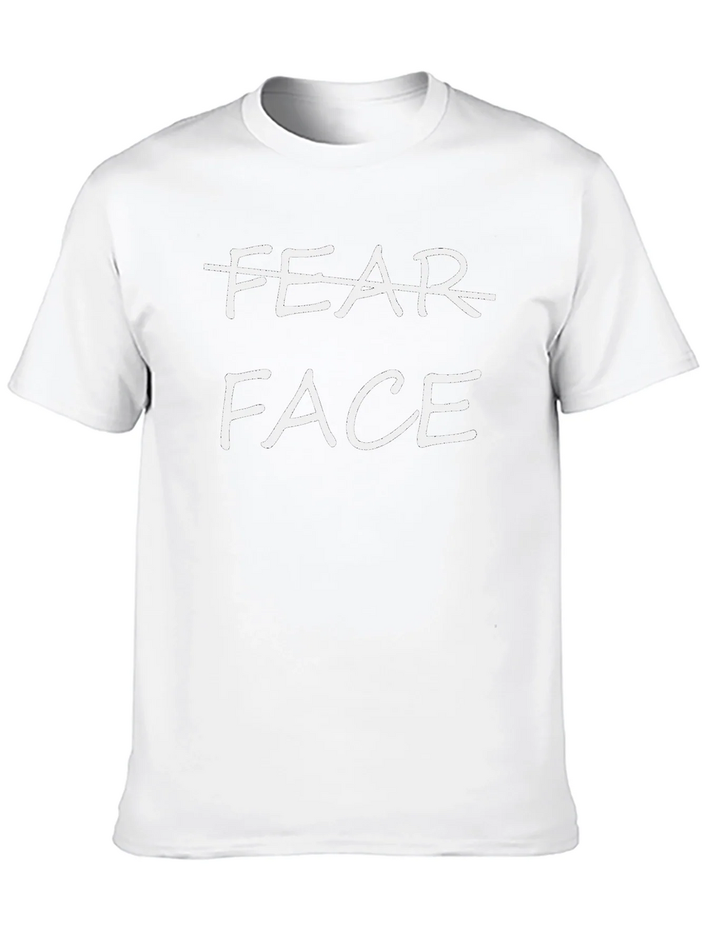 Fear Face Graphic T-Shirt - Unisex Black Tee product image 12