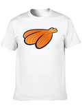 Orange Seashell Graphic Print Black T-Shirt product image 1
