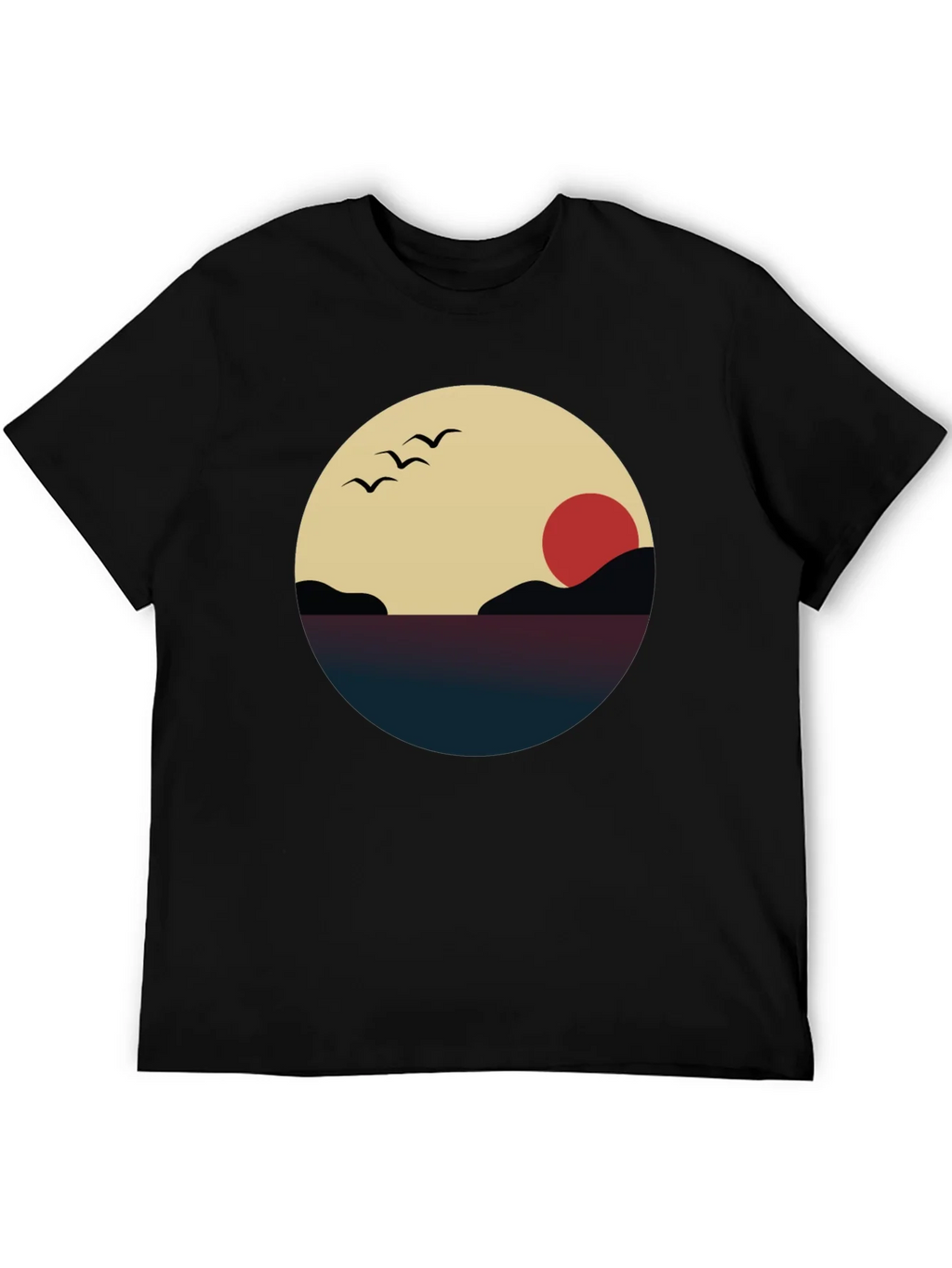 Sunset Graphic Tee - Minimalist Design product image 8