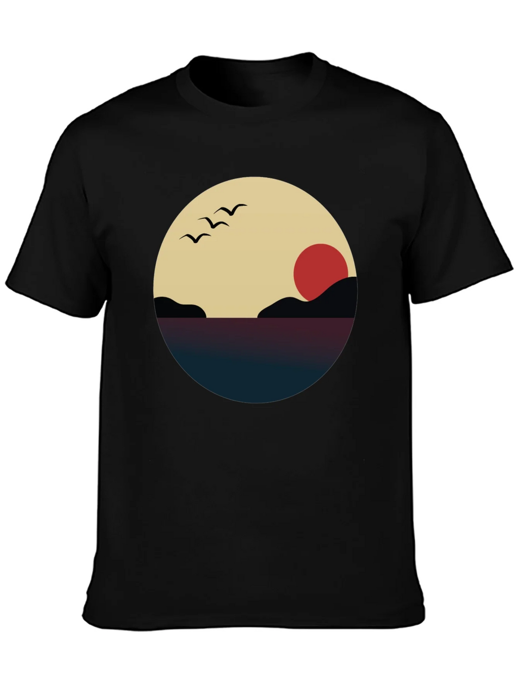 Sunset Graphic Tee - Minimalist Design product image 6