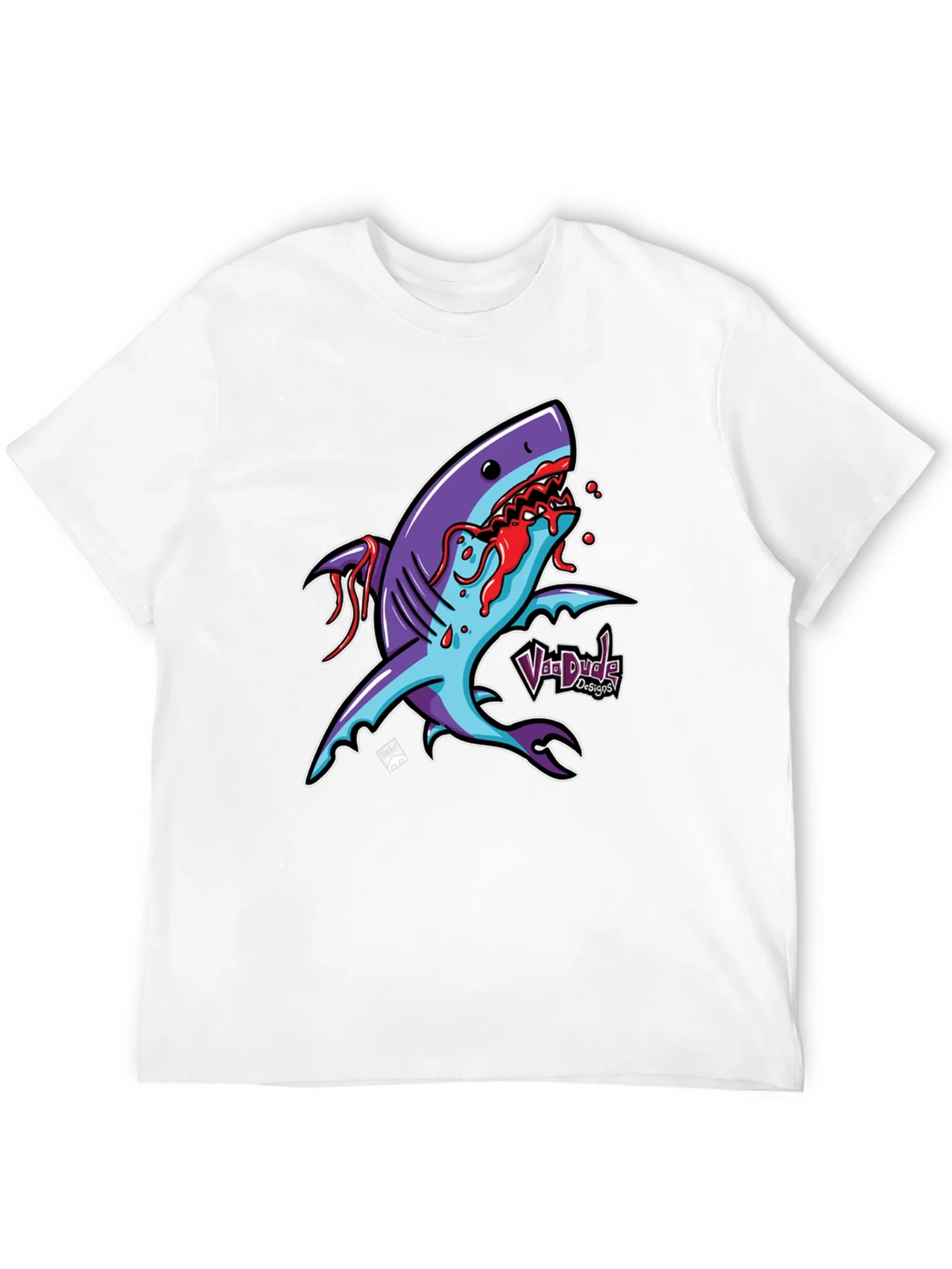 Shark Attack Graphic T-Shirt - Bold Cartoon Design product image 2