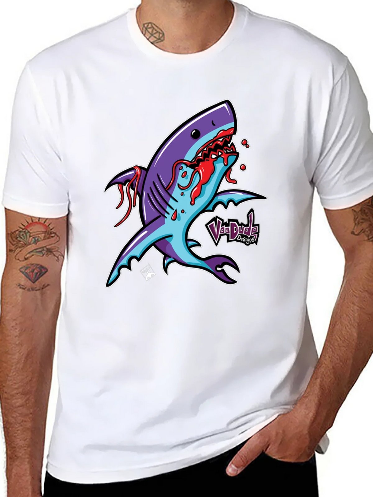 Shark Attack Graphic T-Shirt - Bold Cartoon Design product image 6