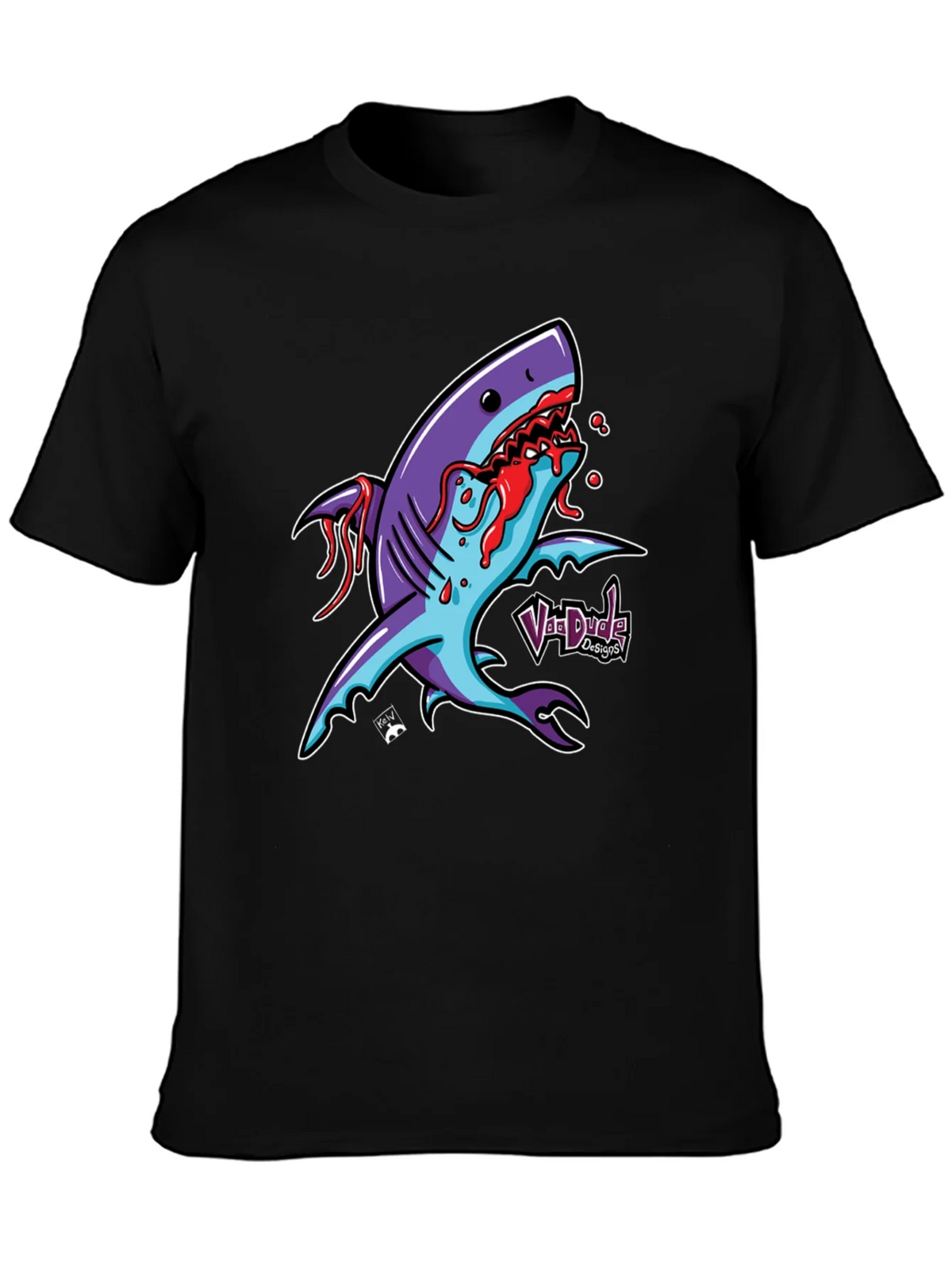 Shark Attack Graphic T-Shirt - Bold Cartoon Design product image 3
