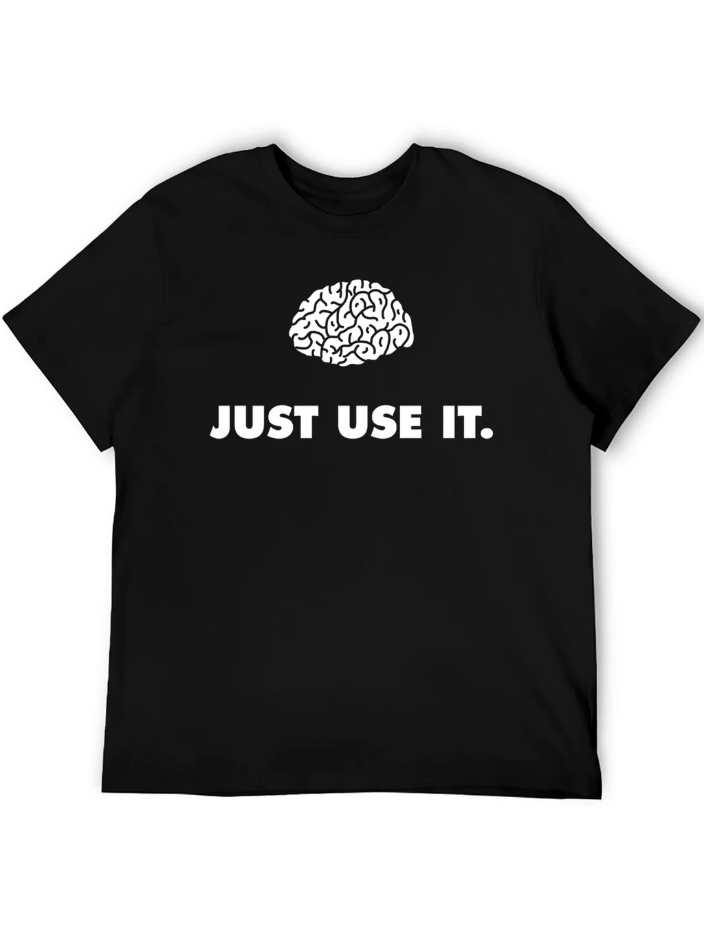 Just Use It Brain Graphic Tee - Unisex Black T-Shirt product image 8