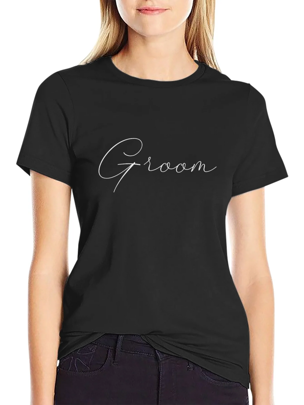 Groom Script T-Shirt - Stylish Wedding Apparel product image 5