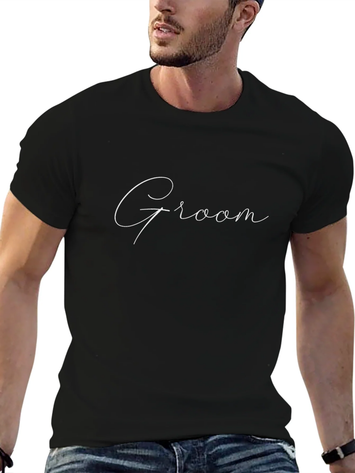 Groom Script T-Shirt - Stylish Wedding Apparel product image 9