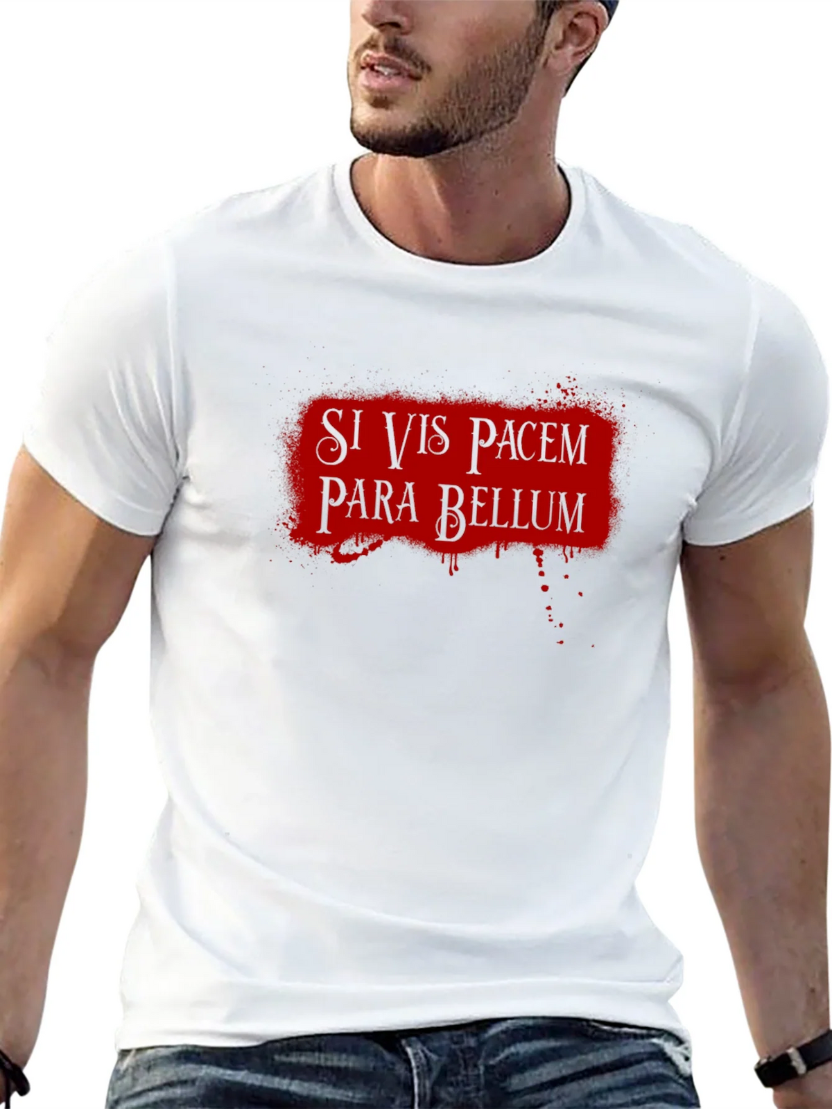 Si Vis Pacem Para Bellum T-Shirt - Latin Phrase product image 4