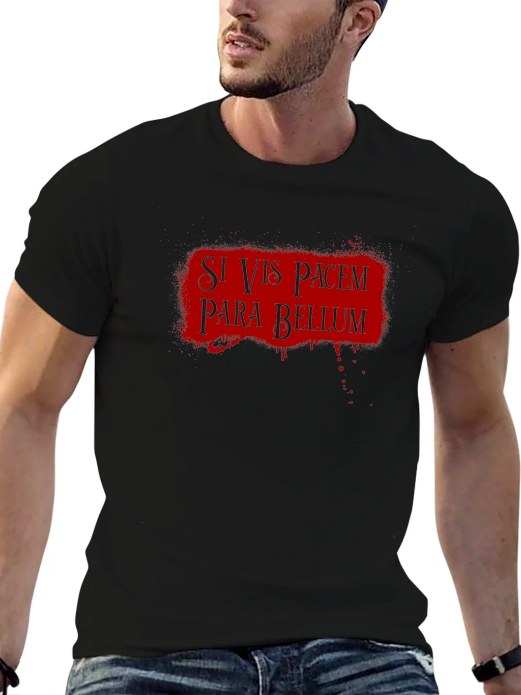 Si Vis Pacem Para Bellum T-Shirt - Latin Phrase product image 9