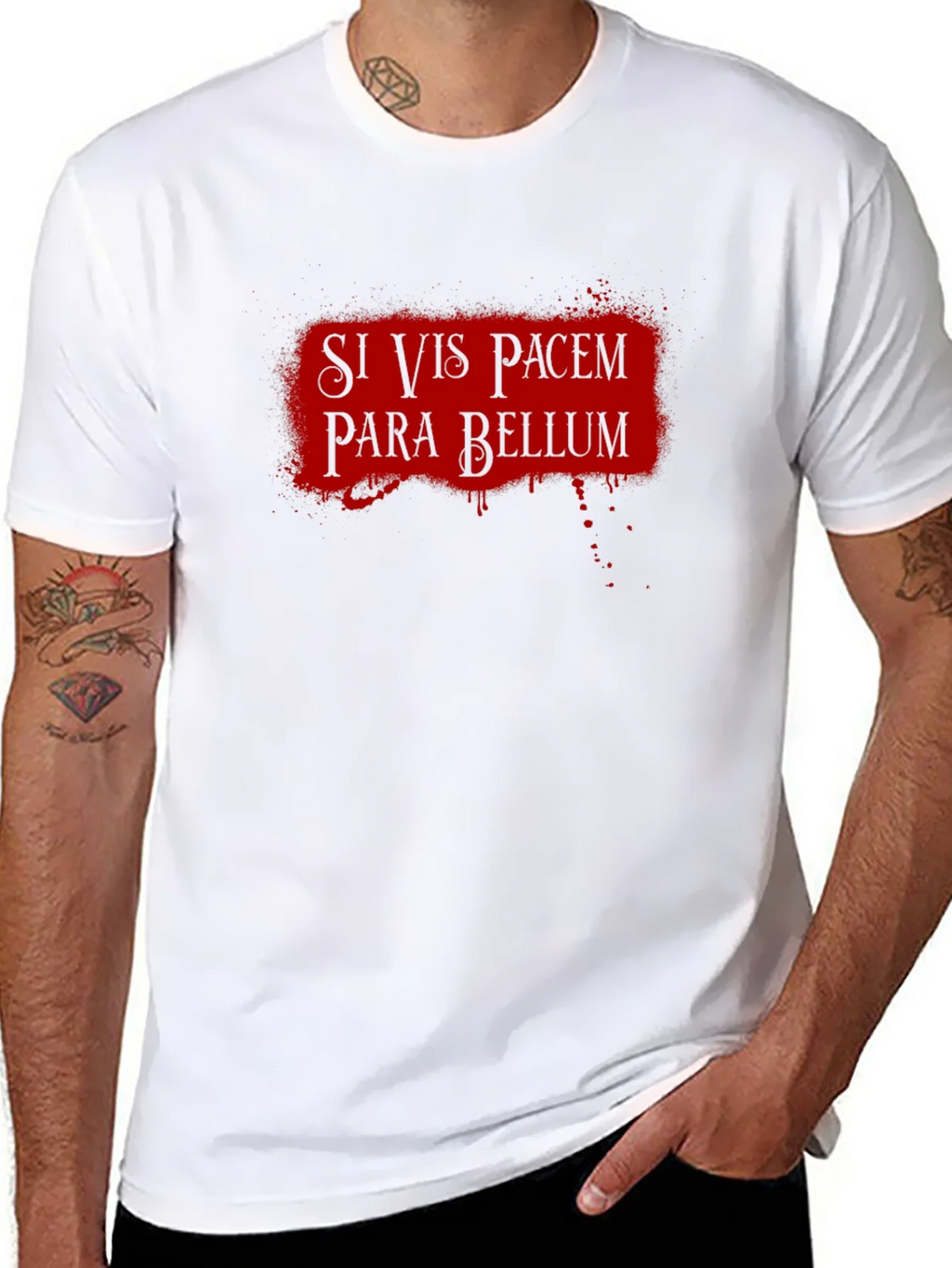 Si Vis Pacem Para Bellum T-Shirt - Latin Phrase product image 10