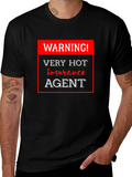 Warning! Very Hot Insurance Agent Black T-Shirt product image 1
