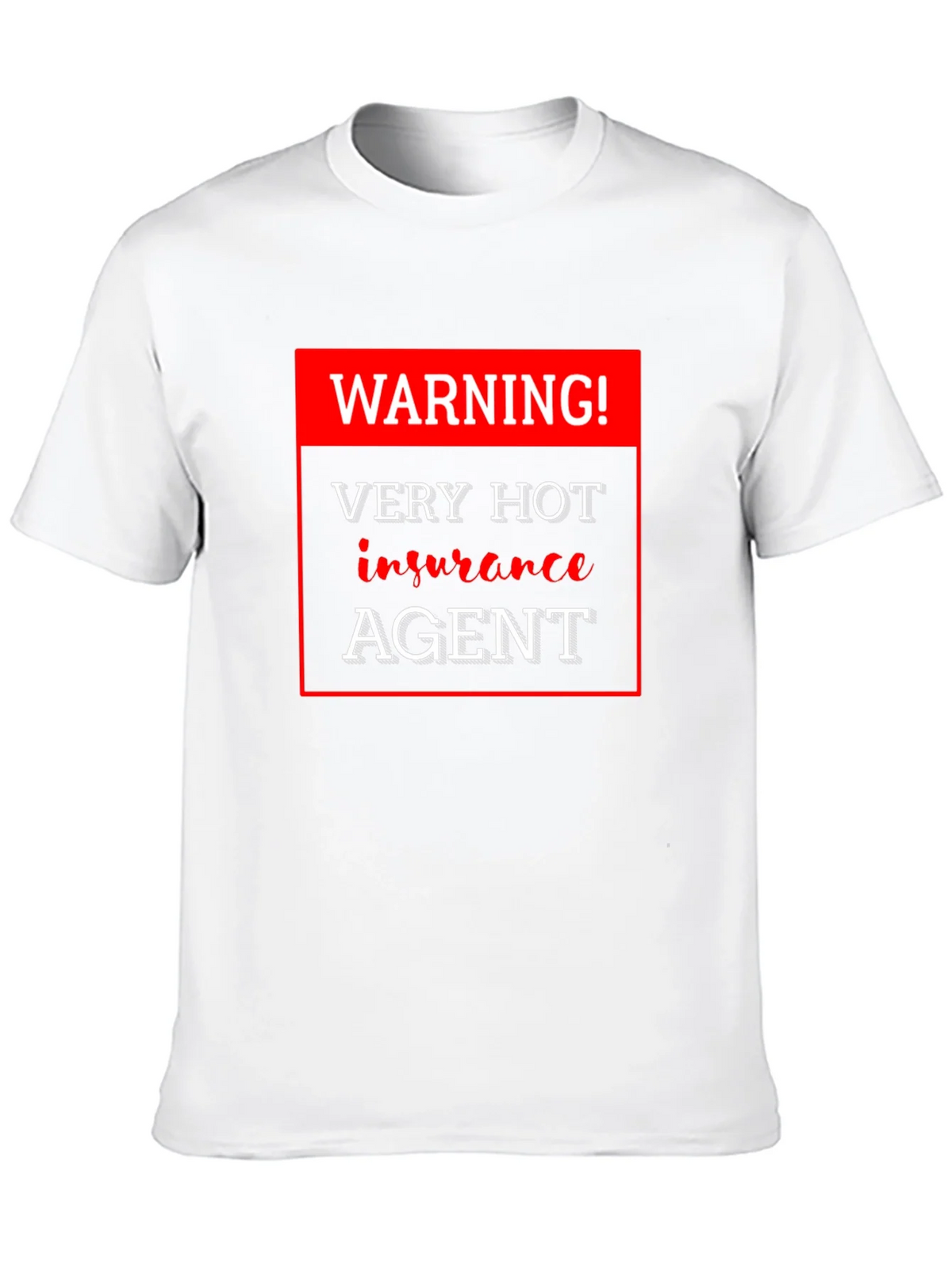 Warning! Very Hot Insurance Agent Black T-Shirt product image 12