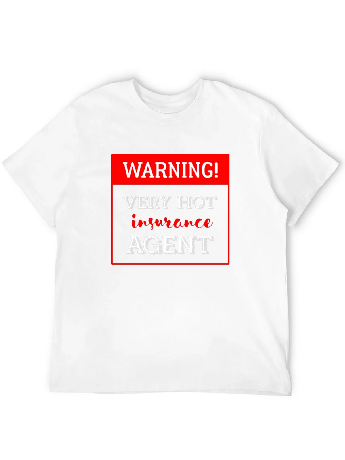 Warning! Very Hot Insurance Agent Black T-Shirt product image 3