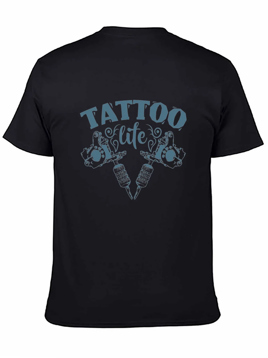 Tattoo Life Graphic Tee - Black Cotton T-Shirt product image 7