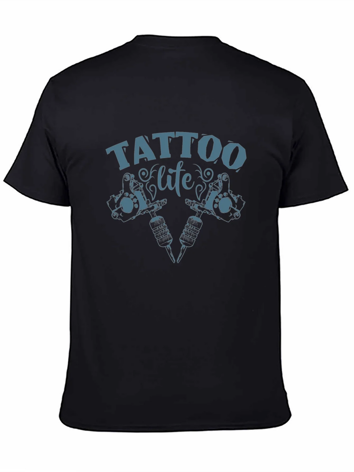 Tattoo Life Graphic Tee - Black Cotton T-Shirt product image 7