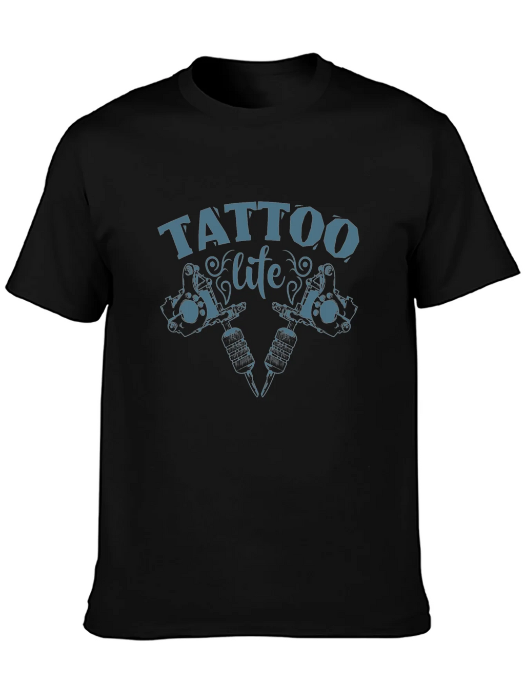 Tattoo Life Graphic Tee - Black Cotton T-Shirt product image 6