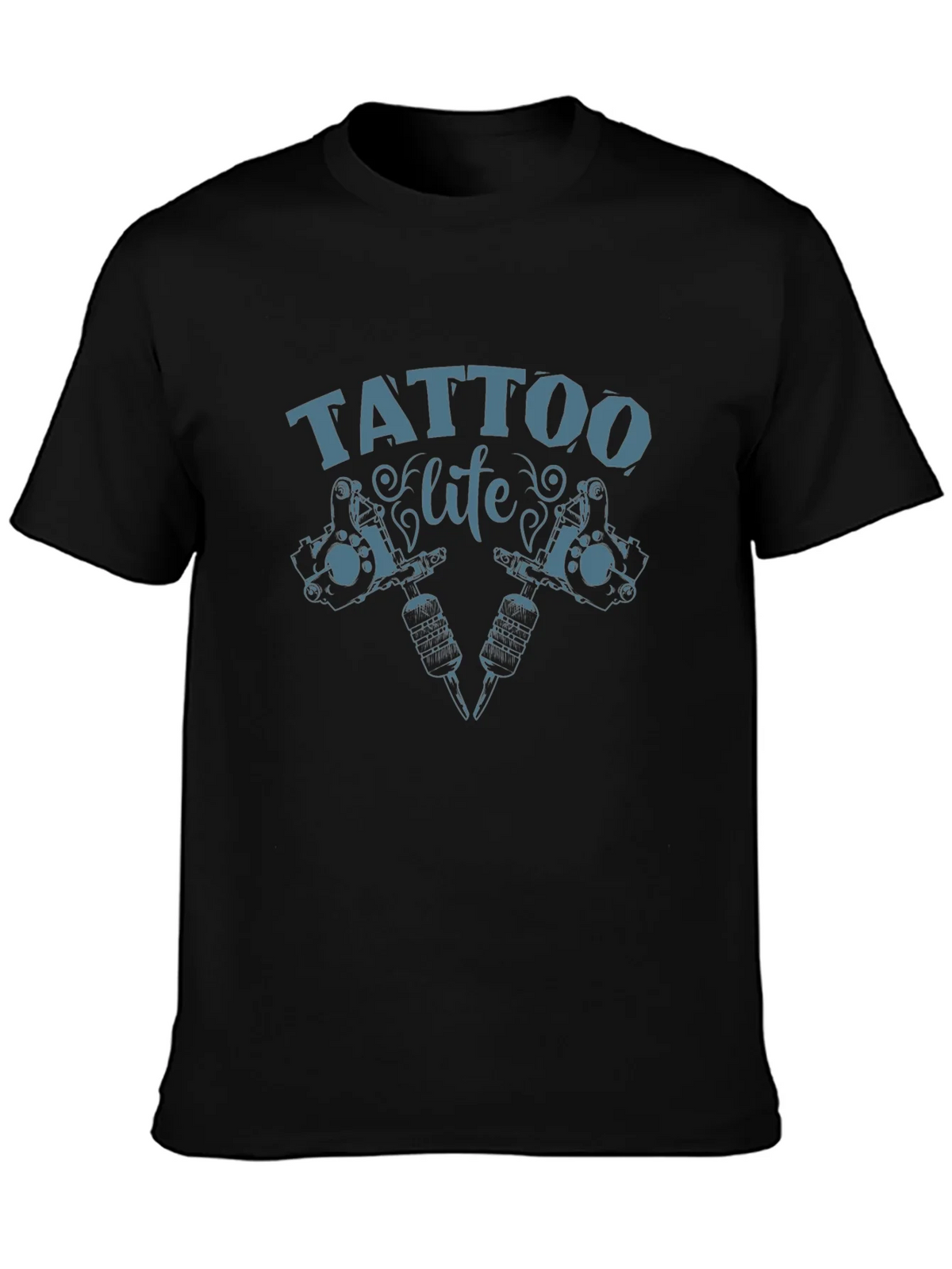 Tattoo Life Graphic Tee - Black Cotton T-Shirt product image 6