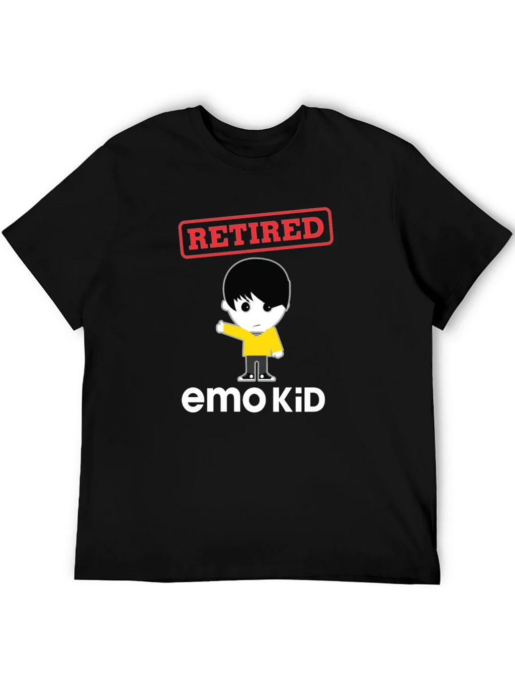 Retired Emo Kid Black Graphic Tee product image 8