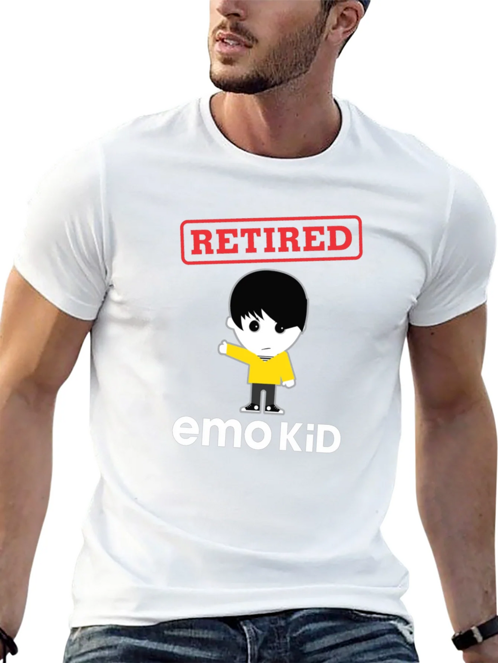 Retired Emo Kid Black Graphic Tee product image 4
