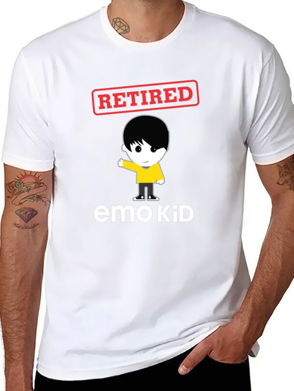 Retired Emo Kid Black Graphic Tee product image 10