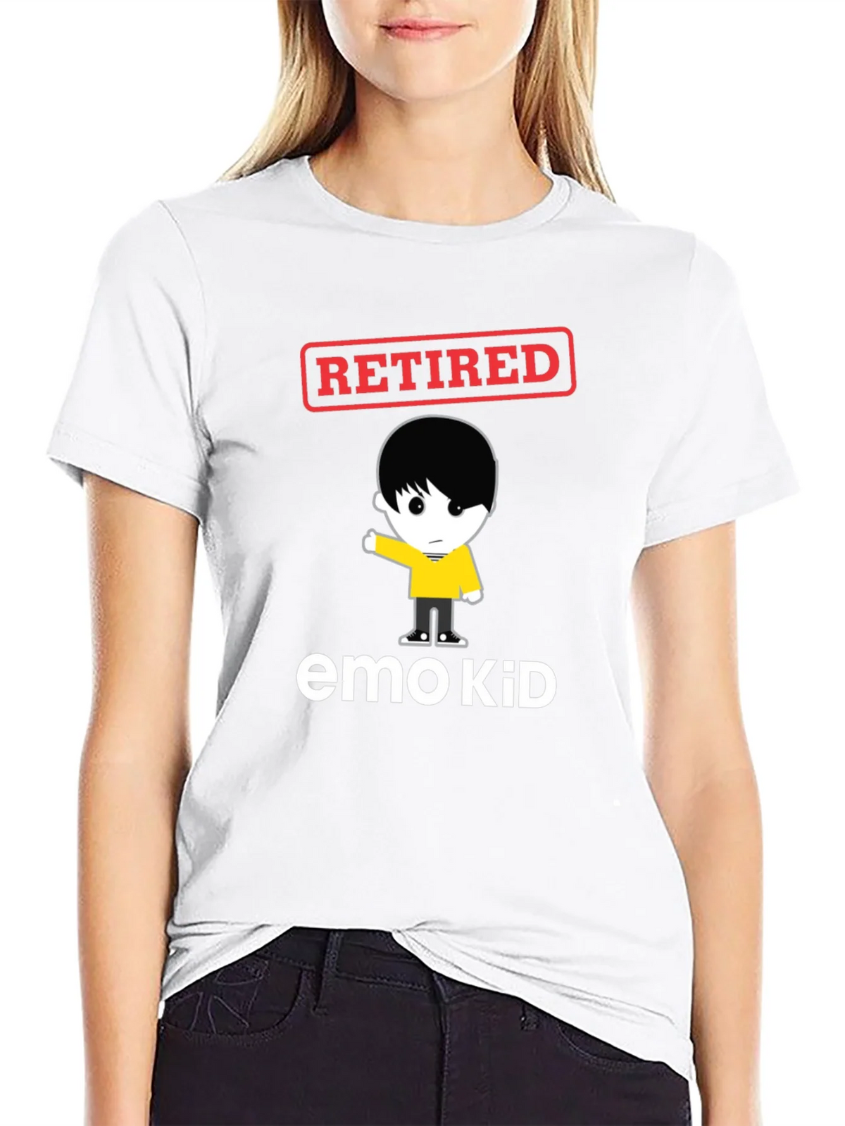 Retired Emo Kid Black Graphic Tee product image 11