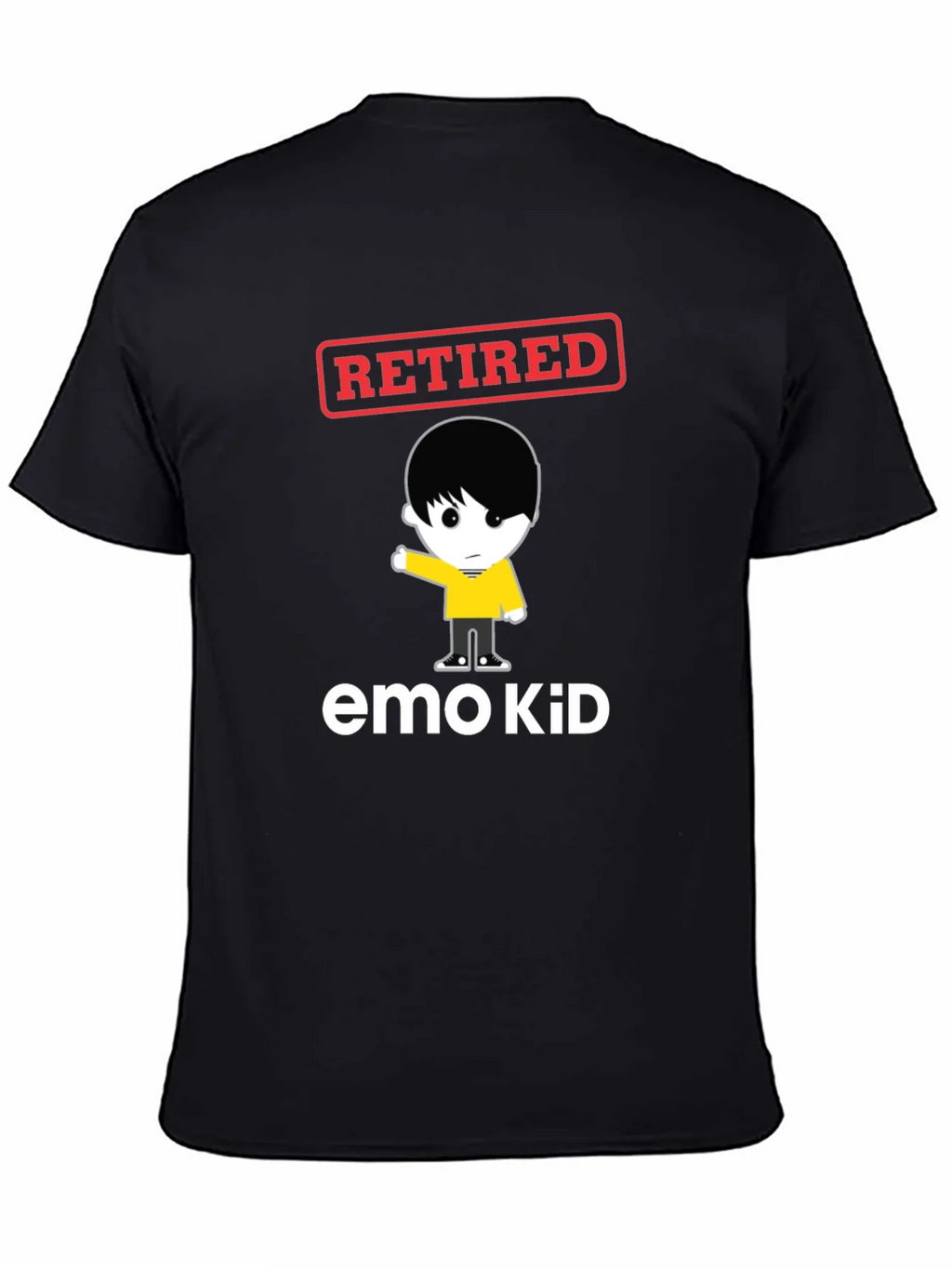 Retired Emo Kid Black Graphic Tee product image 7
