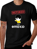 Retired Emo Kid Black Graphic Tee product image 1