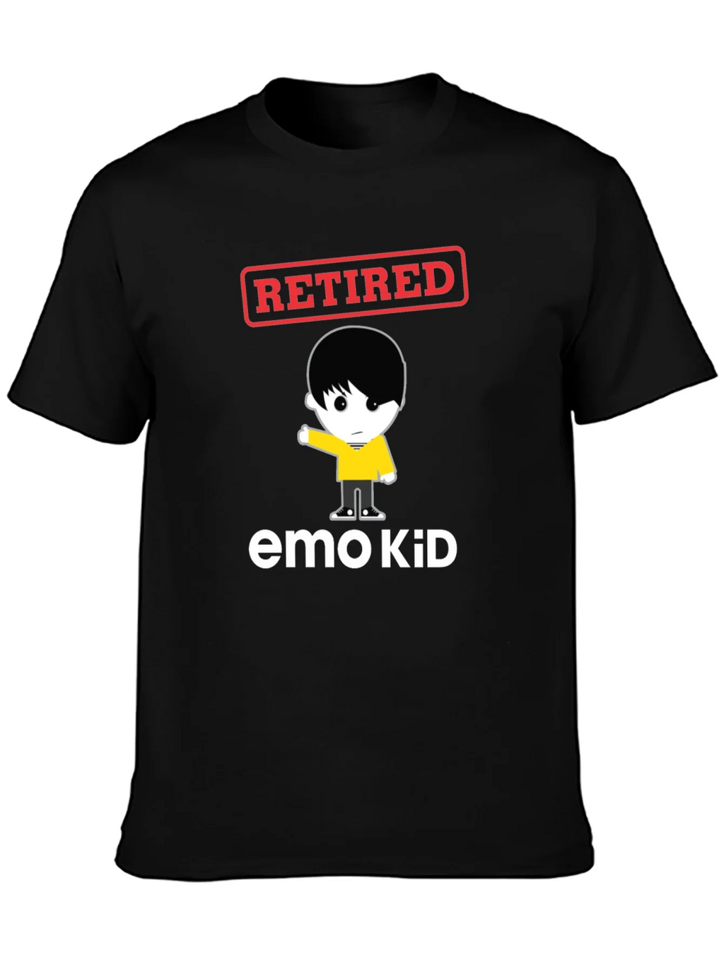 Retired Emo Kid Black Graphic Tee product image 6