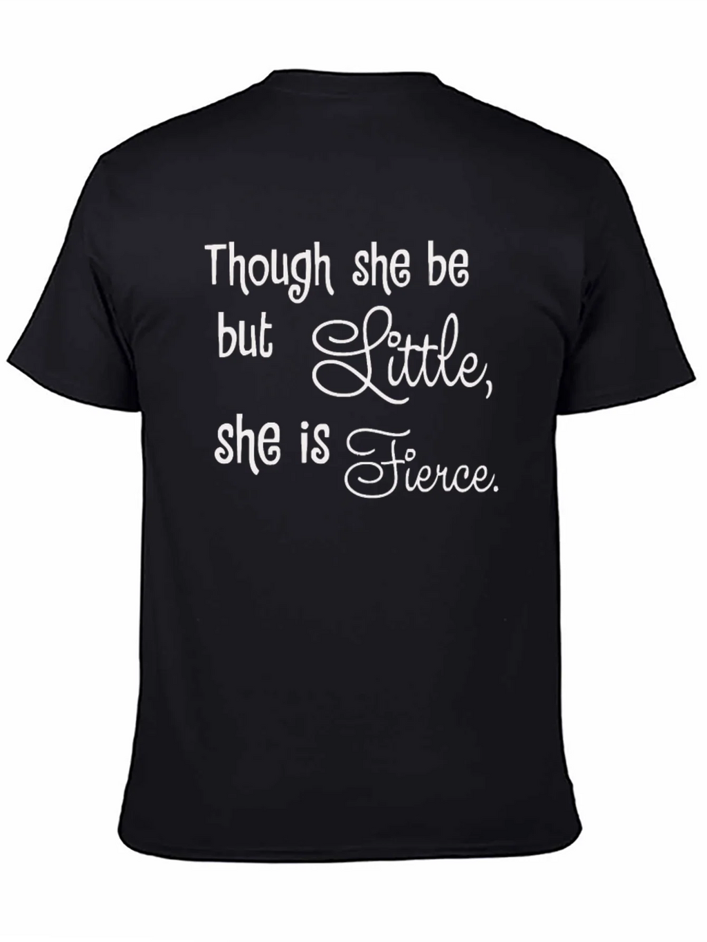 Fierce Little Black T-Shirt: Empowering Womens Tee product image 2