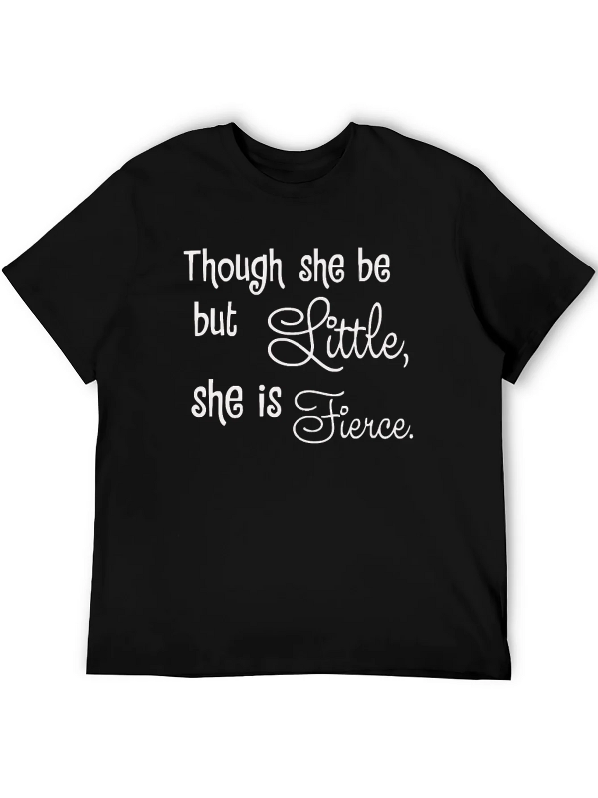 Fierce Little Black T-Shirt: Empowering Womens Tee product image 3
