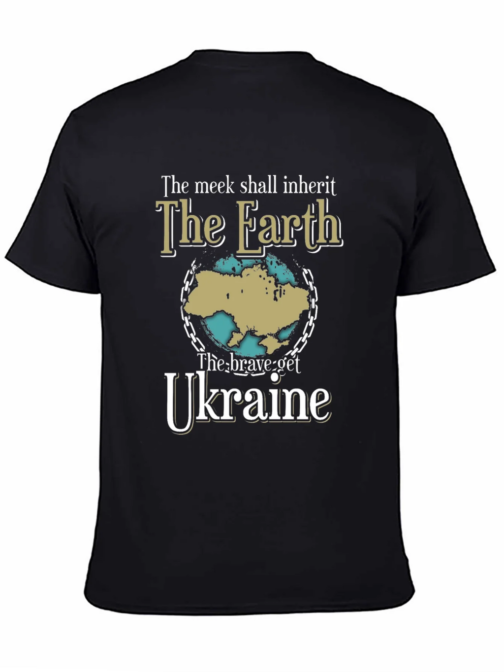 Ukraine Earth T-Shirt - Brave Get Tee product image 7