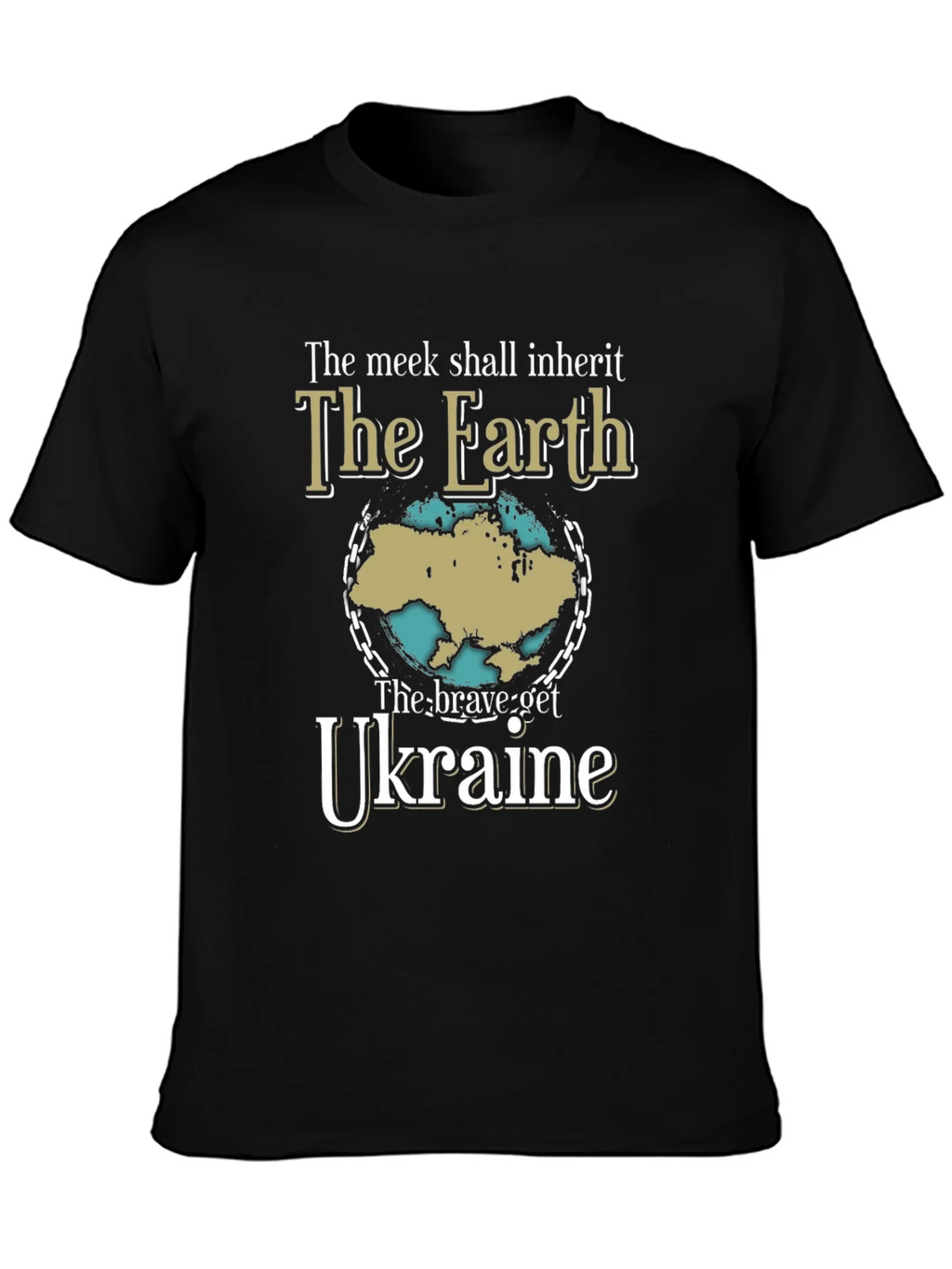 Ukraine Earth T-Shirt - Brave Get Tee product image 6