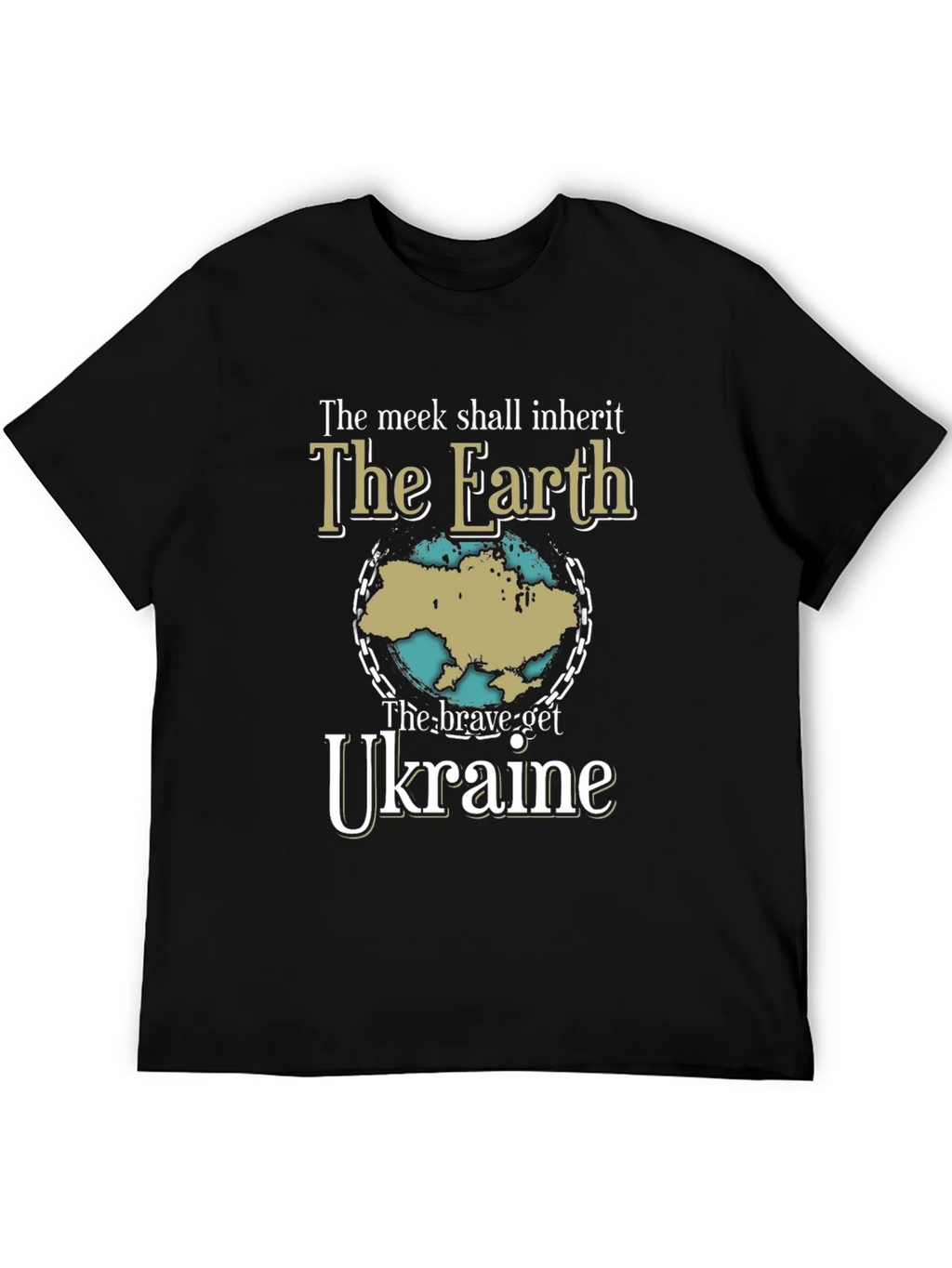 Ukraine Earth T-Shirt - Brave Get Tee product image 8
